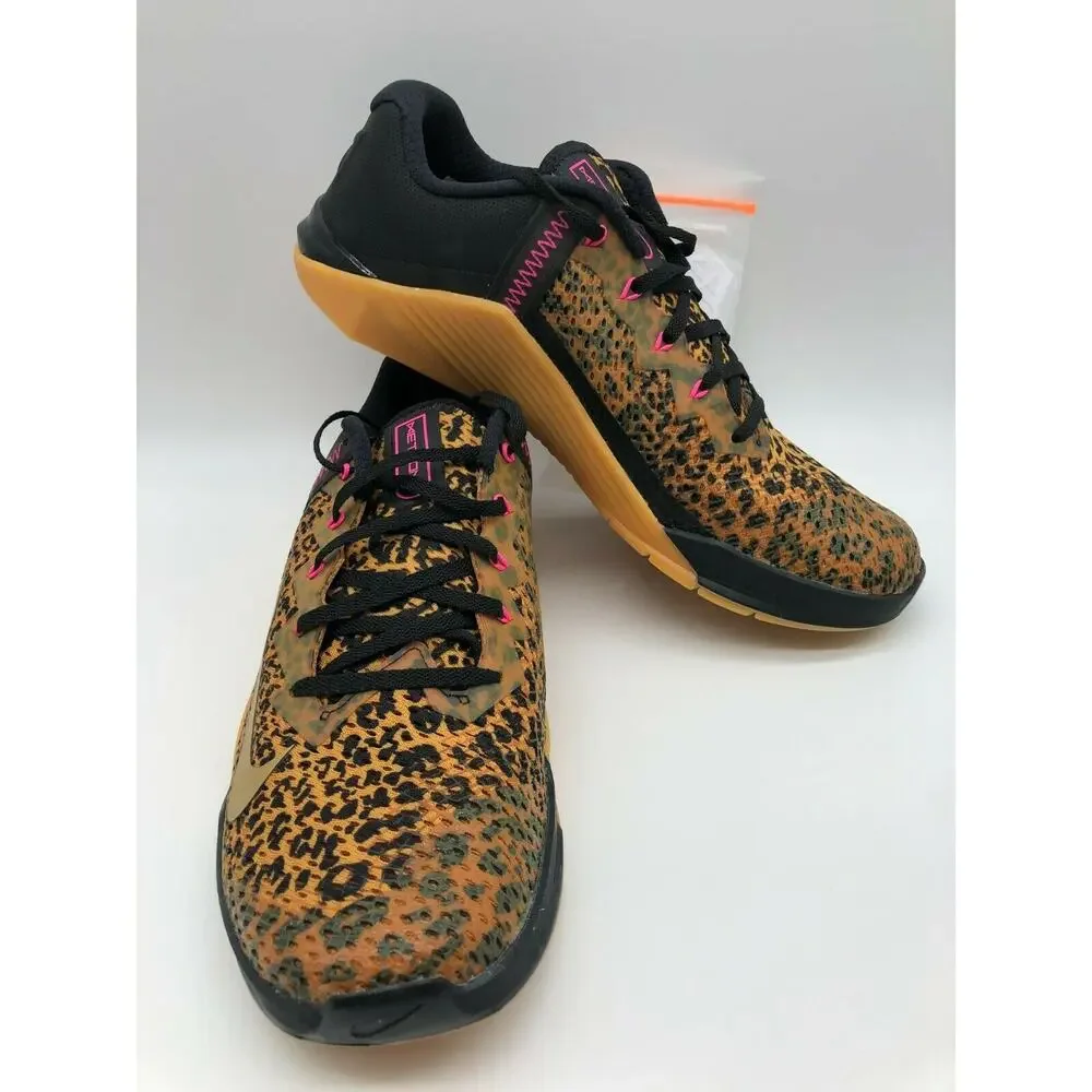 Nike Women's Metcon 6 Cheetah Pink Training Weightlifting AT3160 096 Size 12